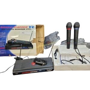Nady Systems Dual Wireless Microphone System American Star Power ×2